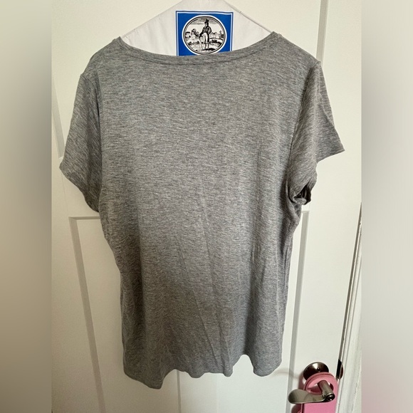 WHBM Women’s Gray Tshirt with pearl and sparkle detailing - Picture 2 of 3
